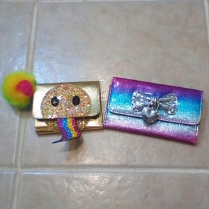 Justice Happy Face Wallet and Now Claire's Wallet